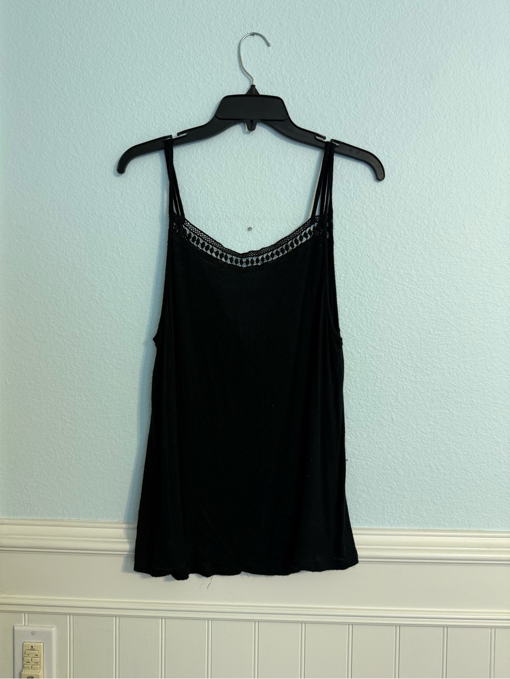Daydreamer Black Lace-Trim Camisole